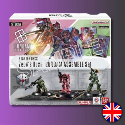Deck de Démarrage + Figurine - Zeon's Rush - Gundam Assemble CG - ST03A - EN