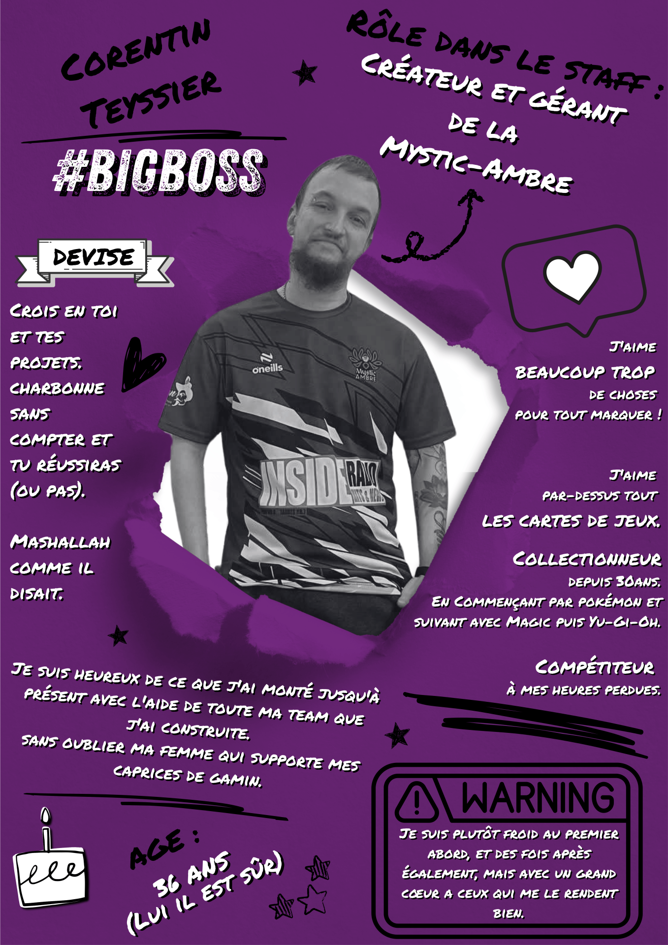 Fiches du staff Mystic-Ambre